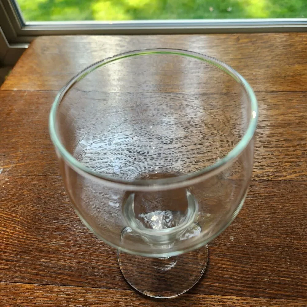 Vintage 16oz Hollow Stem Beer Glasses Mid Century Barware Set Of 2